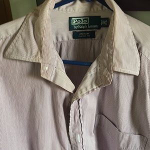 Men’s long sleeve polo button down.